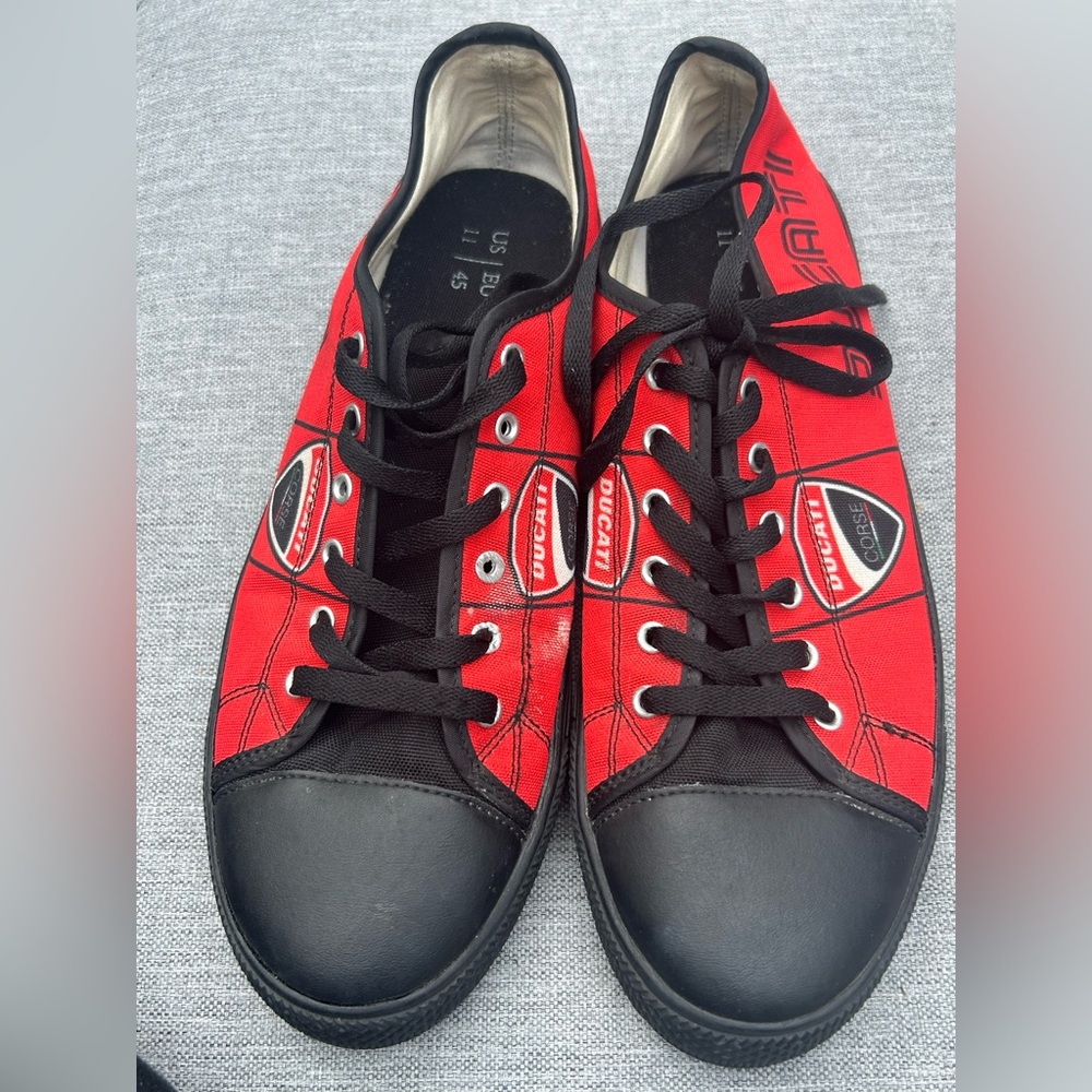DUCATI  red & black sneaker shoe Sz 45/11